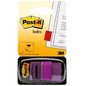 Post-it® Index Medium Viola/Porpora dispenser da 50 segnapag