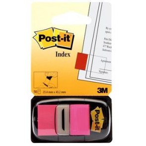 Post-it® Index Medium Rosa - dispenser da 50 segnapagina