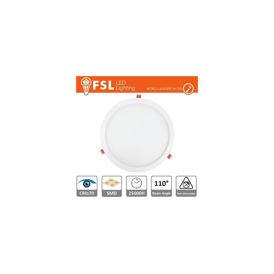 Downlight LED IP20 12W 6500K 900LM 110° FORO:160mm
