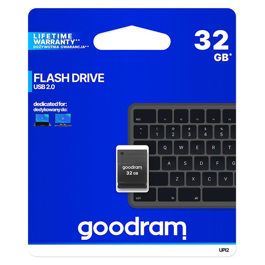 Pendrive Goodram UPI2 32GB USB MINI 2.0 blk - retail blister