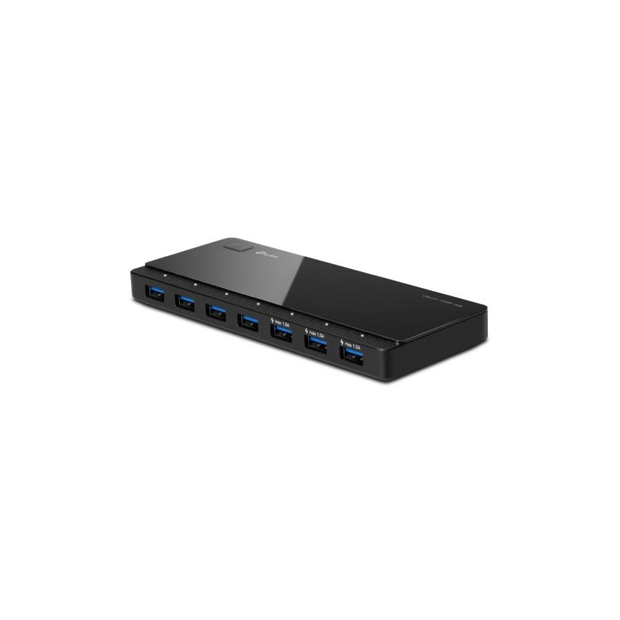 Hub 7 porte USB 3.0 fino a 5 Gbps alimentato 12V-2.5A UH700