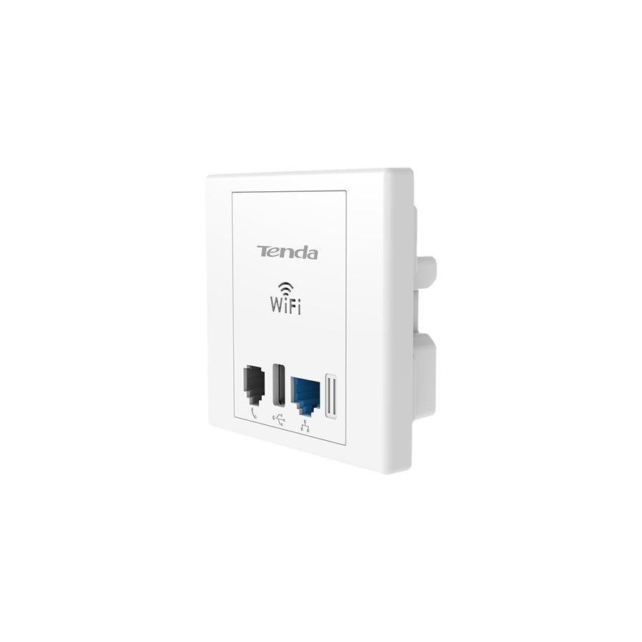 Wireless N300 Wall Plate Access Point con porta USB
