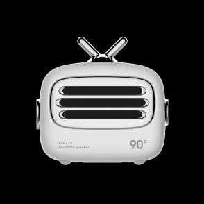 Mini altoparlante Bluetooth 4.2 vintage Bianco