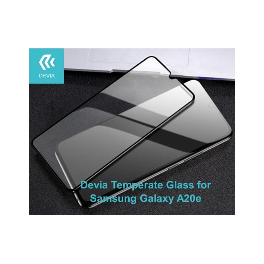 Pellicola di vetro temperato Full Screen Samsung A20E Nera