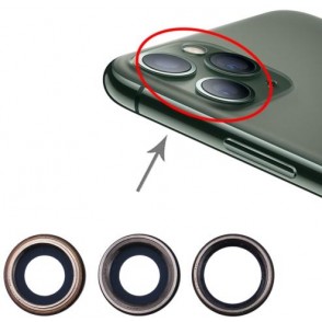 Lente fotocamera posteriore per iPhone 11 Pro Max 3pz Silver