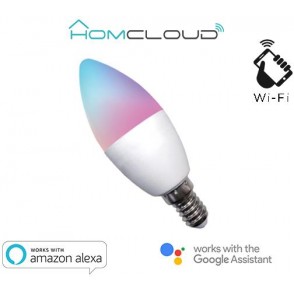 Lampadina Wi-FI RGB + Bianco caldo E14 dimmerabile