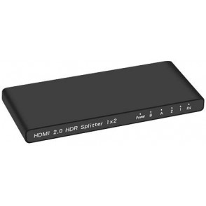 Splitter HDMI 1x2, 18G HDMI 2.0  4K2K@60Hz con Downscaling