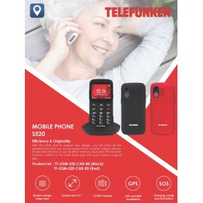 Telefono Cellulare Telefunken S520 Rosso